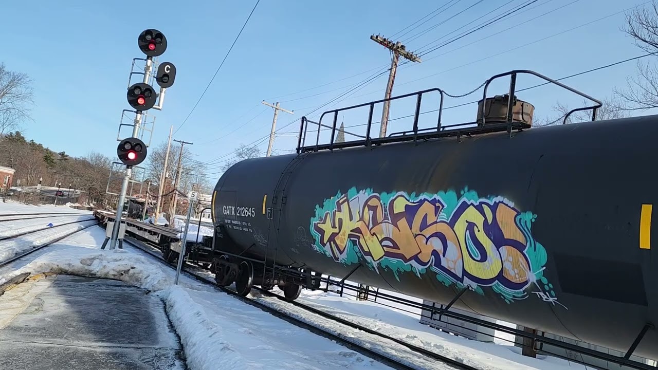 CSX M427 478 467 and 5460 in Ayer MA part 2