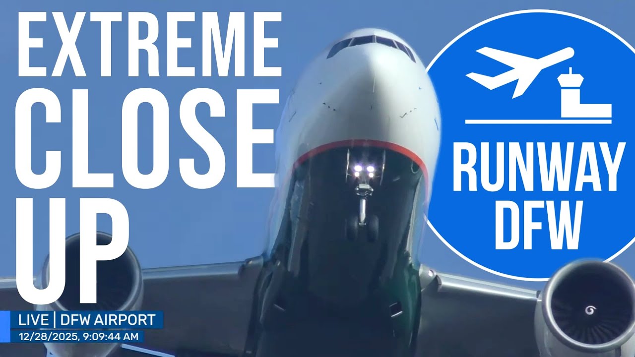 LIVE 🔴 DFW Airport approach plane spotting ✈️ December 28, 2025