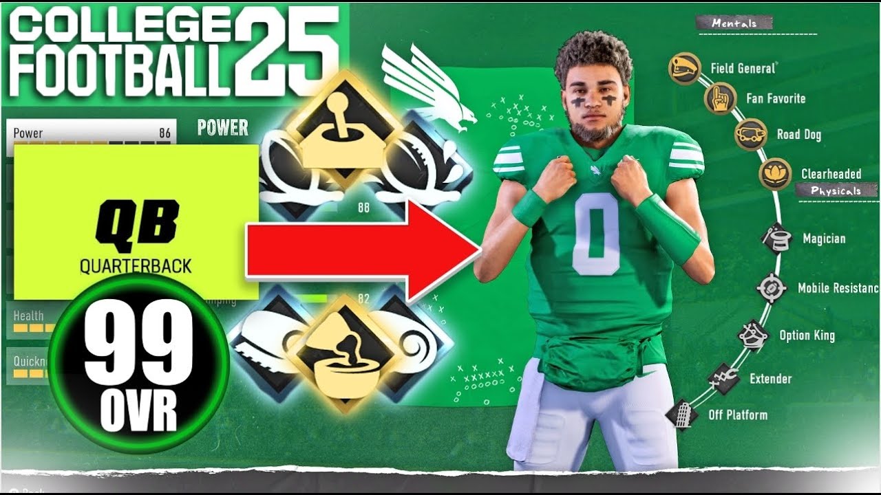 Лучшие способности и сборки квотербека! College Football 25: Дорога к славе | ЛУЧШАЯ СБОРКА