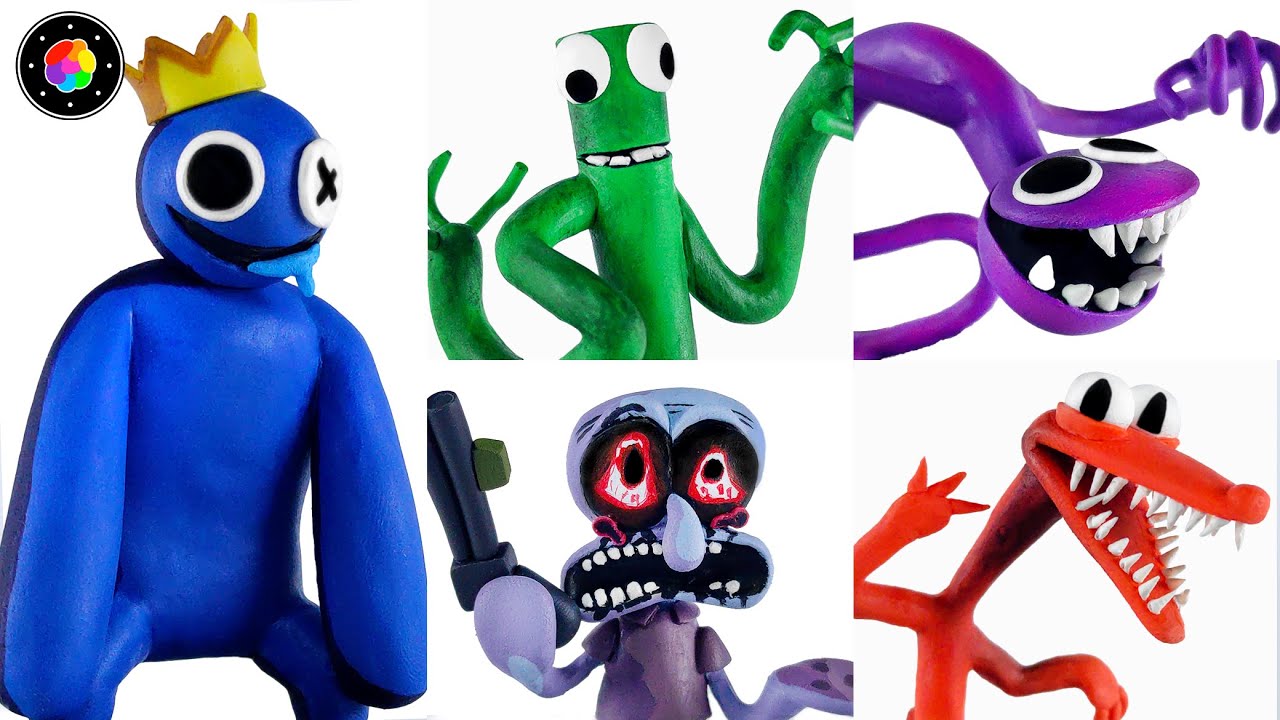 CREANDO TODOS los MODS de FNF (Rainbow Friends: Blue, Green, Calamardo) Plastilina #18 | PlastiVerse