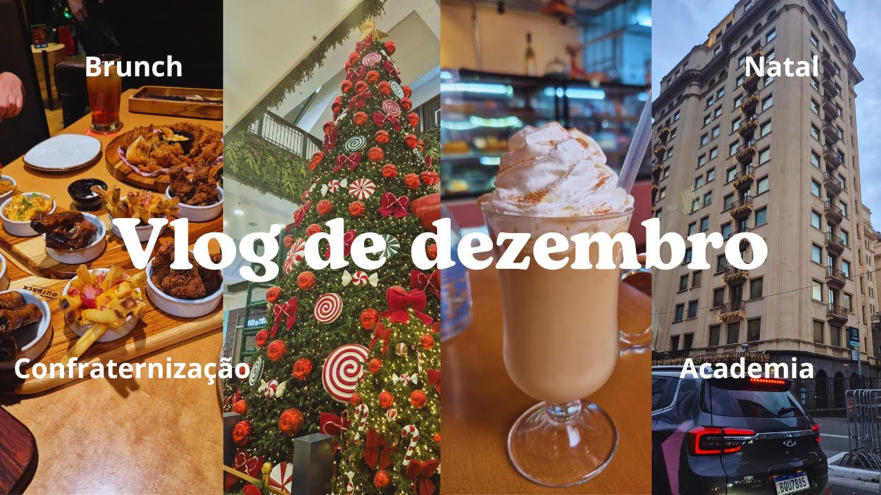 Vlog de dezembro 2025 - academia, confraternização, brunch, Natal etc. 🌻