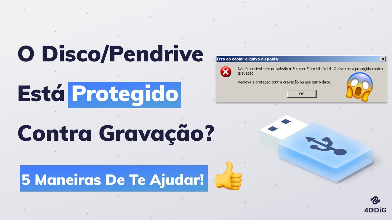 ✅Remover prote&ccedil;&atilde;o contra grava&ccedil;&atilde;o no Windows10/8/7-100%RESOLVIDO✅2021 Atualizado✅4DDiG