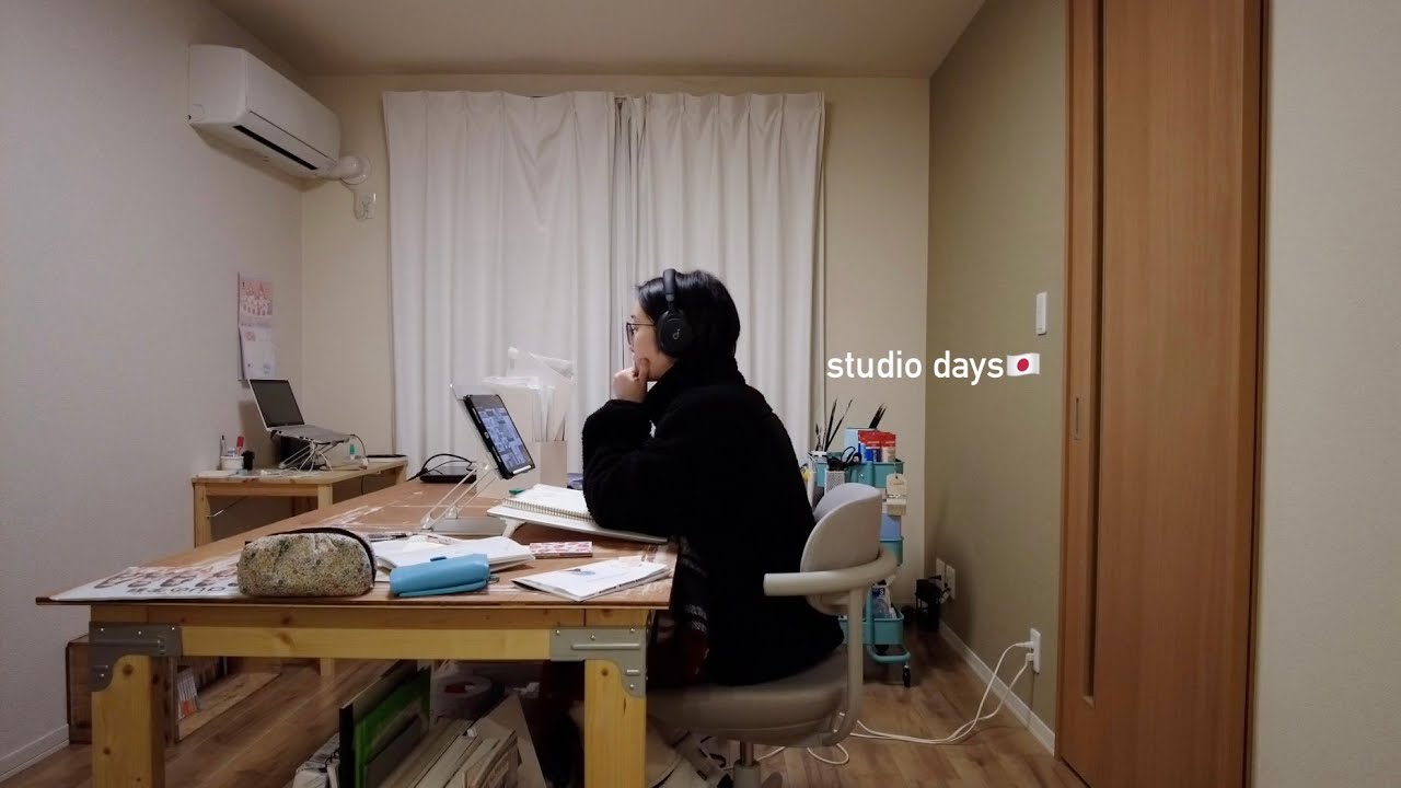 いつもの調子を取り戻していく絵描きの毎日￤studio vlog