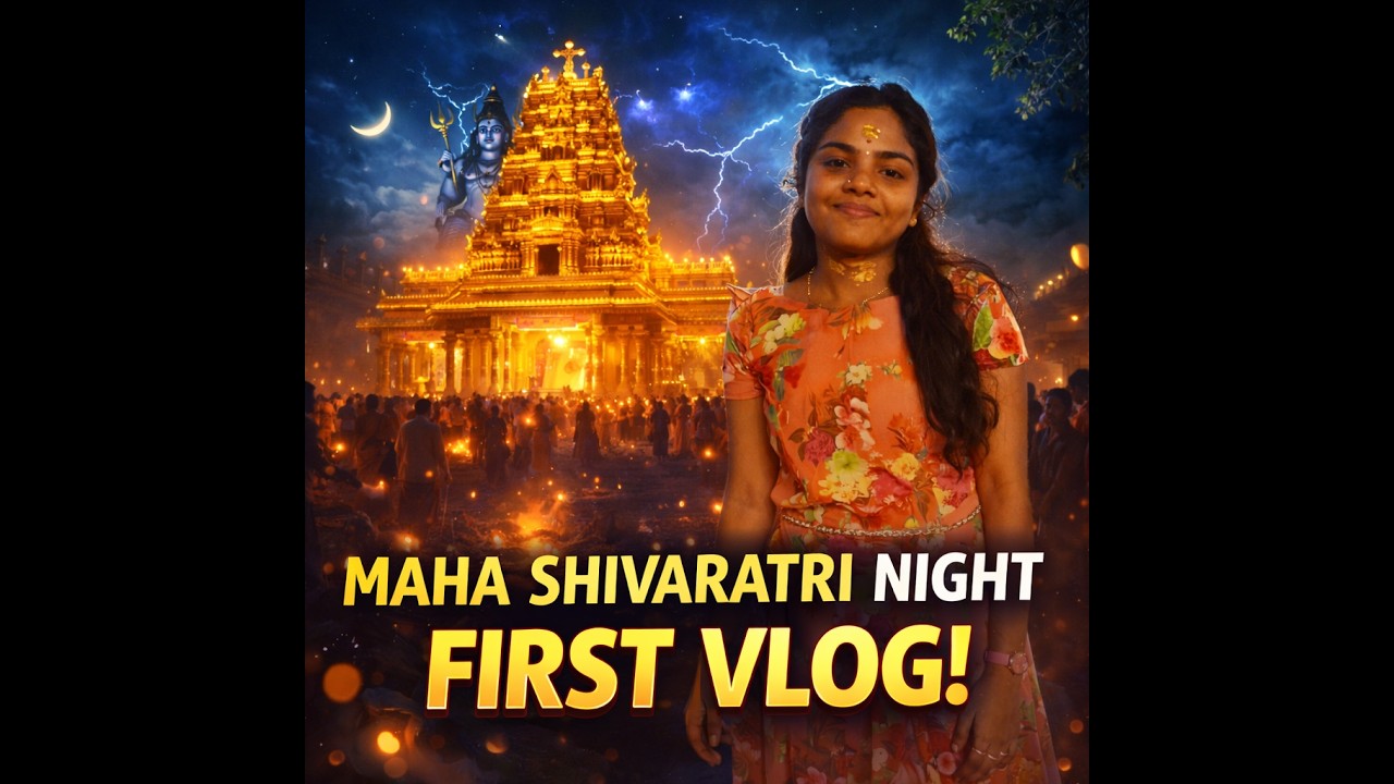 LifeWithBujjima – My First Vlog | Maha Shivaratri Special Vratham & Temple Night