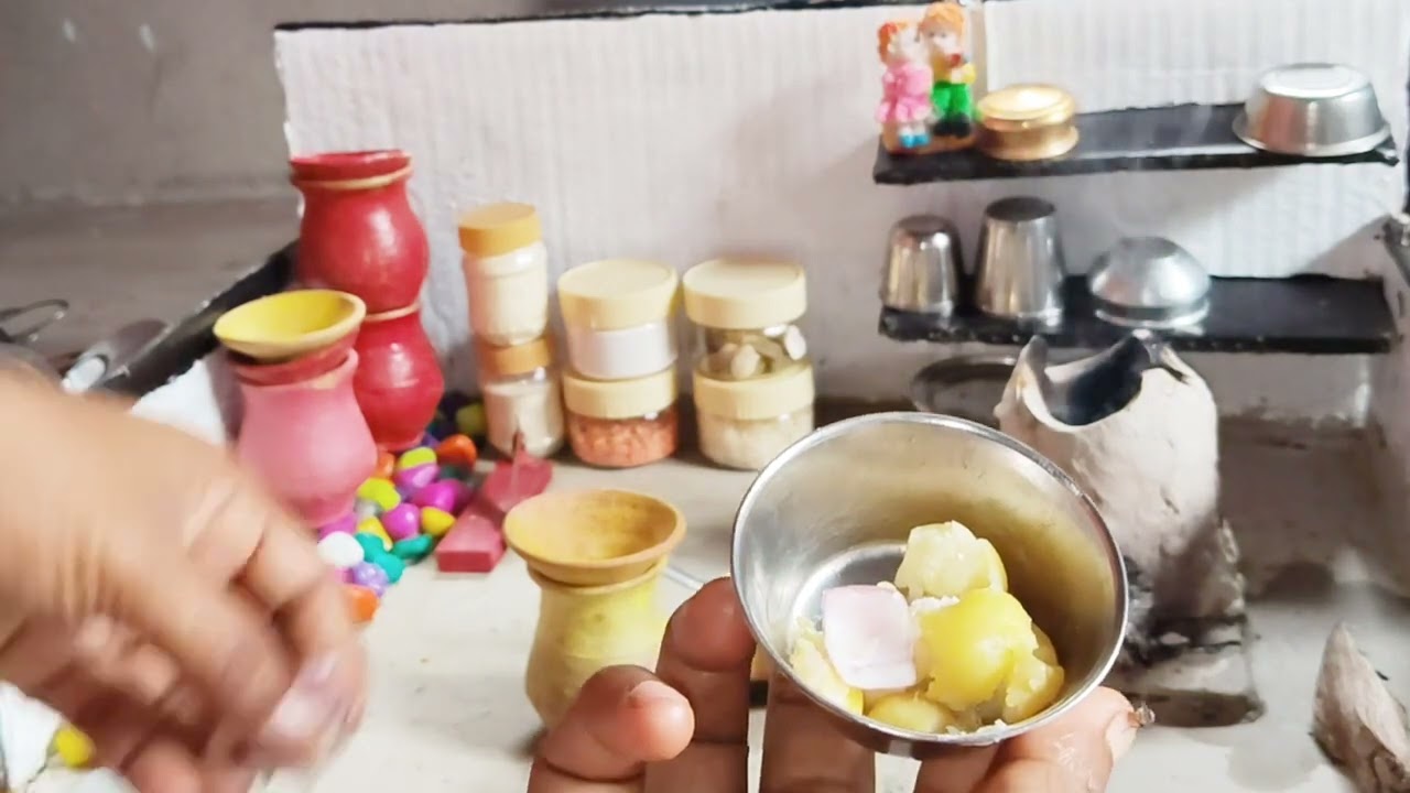 🔥बिहारी स्टाइल खिचड़ी रेसिपी 😋#cooking #recipe #minikitchen #miniature 