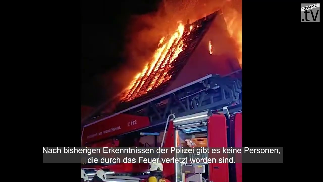 Großbrand mitten in Bad Friedrichshall-Duttenberg