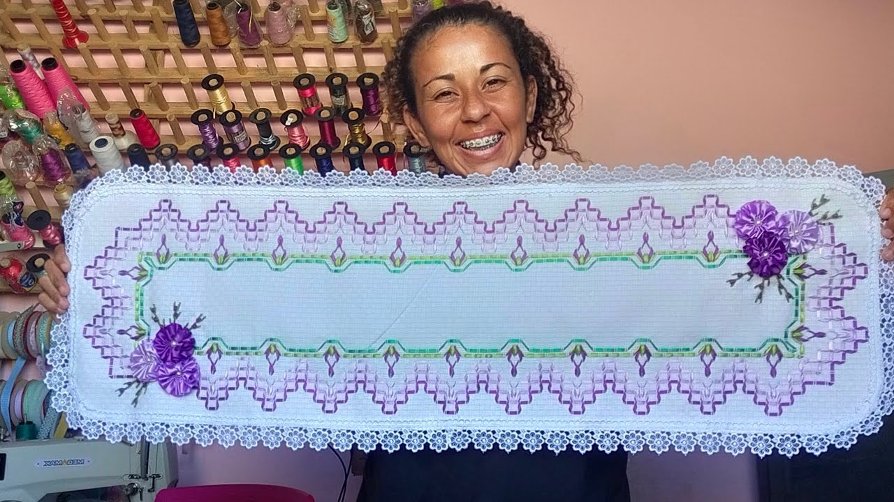 caminho de mesa de vagonite de fitas