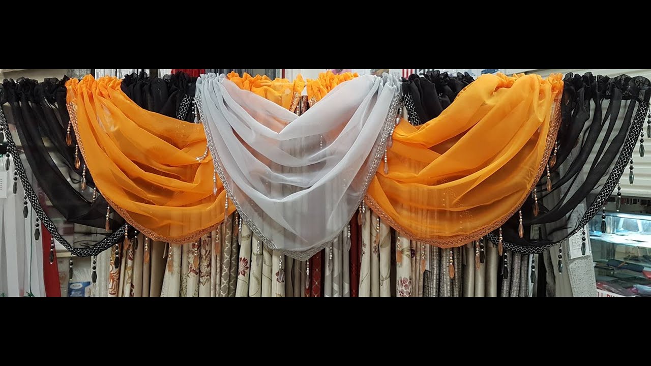 How to put up 5 voile swags. Just another window display.