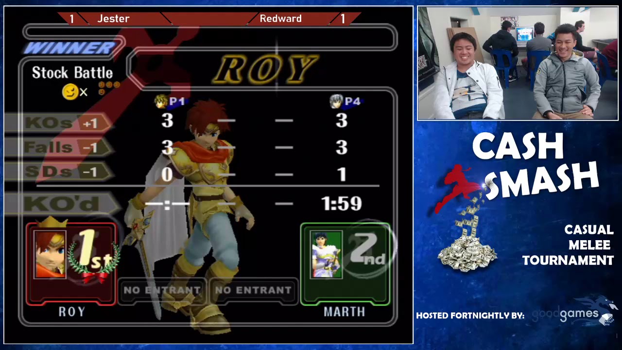 Jester(Roy) vs VietPham(Marth) - Cash Smash 6 | Melee Singles | Brisbane Casual Tournament