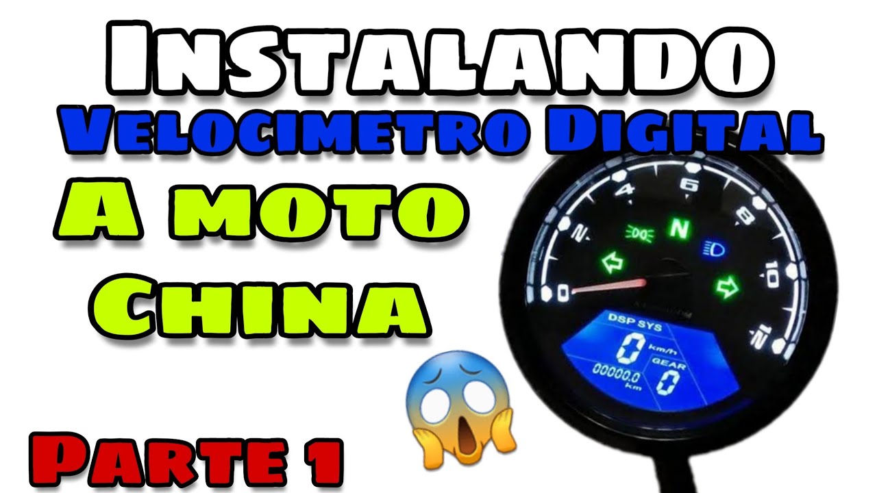 Como instalar velocimetro digital a moto china || Parte 1 || Tutorial