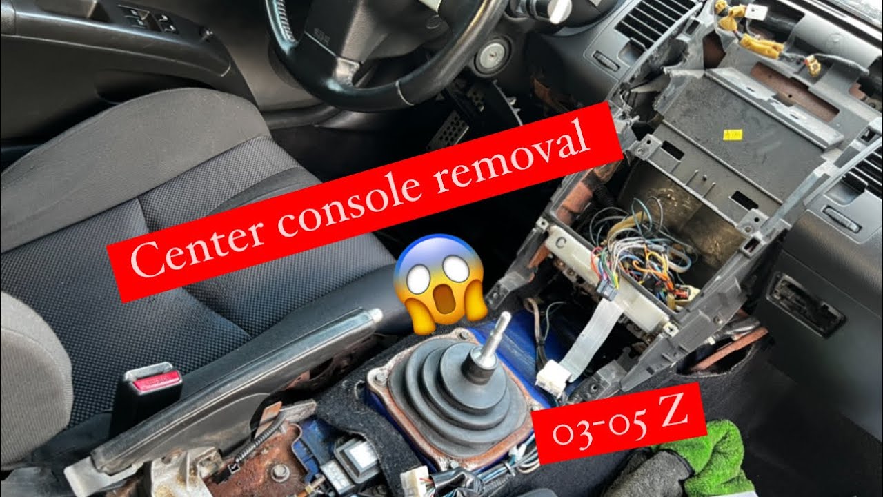 2003-2005 350z center console removal