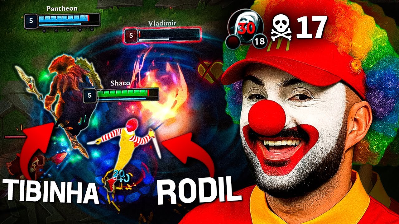 MC SHACO CAMPANDO O MID SEM D&Oacute; NEM PIEDADE KKKKKKK DUO TIBINHA