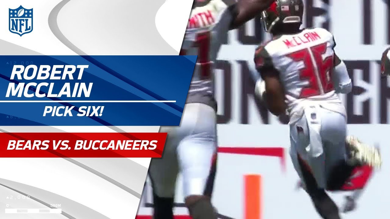 Robert McClain's Huge Pick 6! | Bears vs. Buccaneers | NFL Wk 2 Highlights