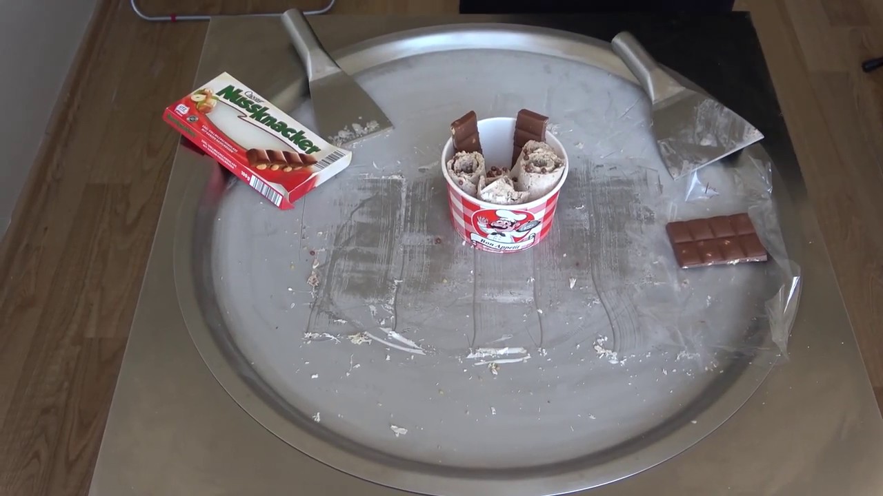 ASMR | Nussknacker Chocolate Ice Cream Rolls | Satisfying Video | Mukbang