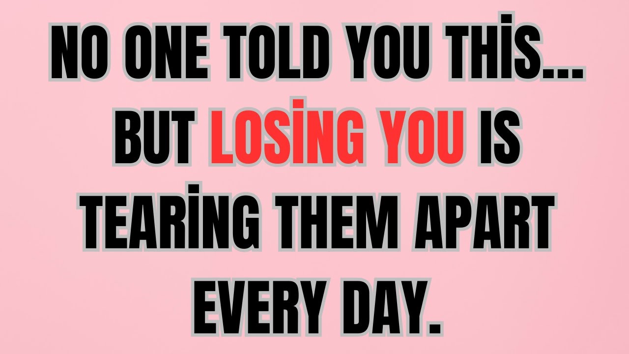 No One Told You This… But Losing You Is Tearing Them Apart Every Day.