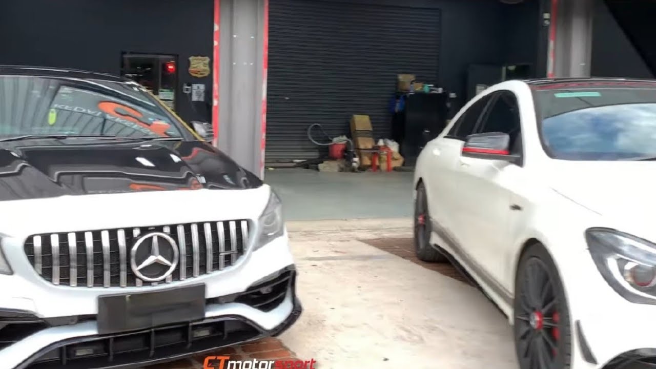Mercedes Benz W117 CLA Conversion To CLA45 Facelift Bodykit