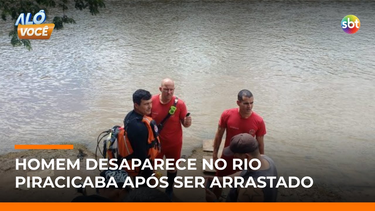 Homem desaparece no Rio Piracicaba após tromba d’água; bombeiros fazem buscas | #AloVoce