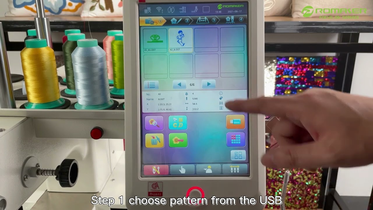 how to embroider T-shirt? (M series machine)