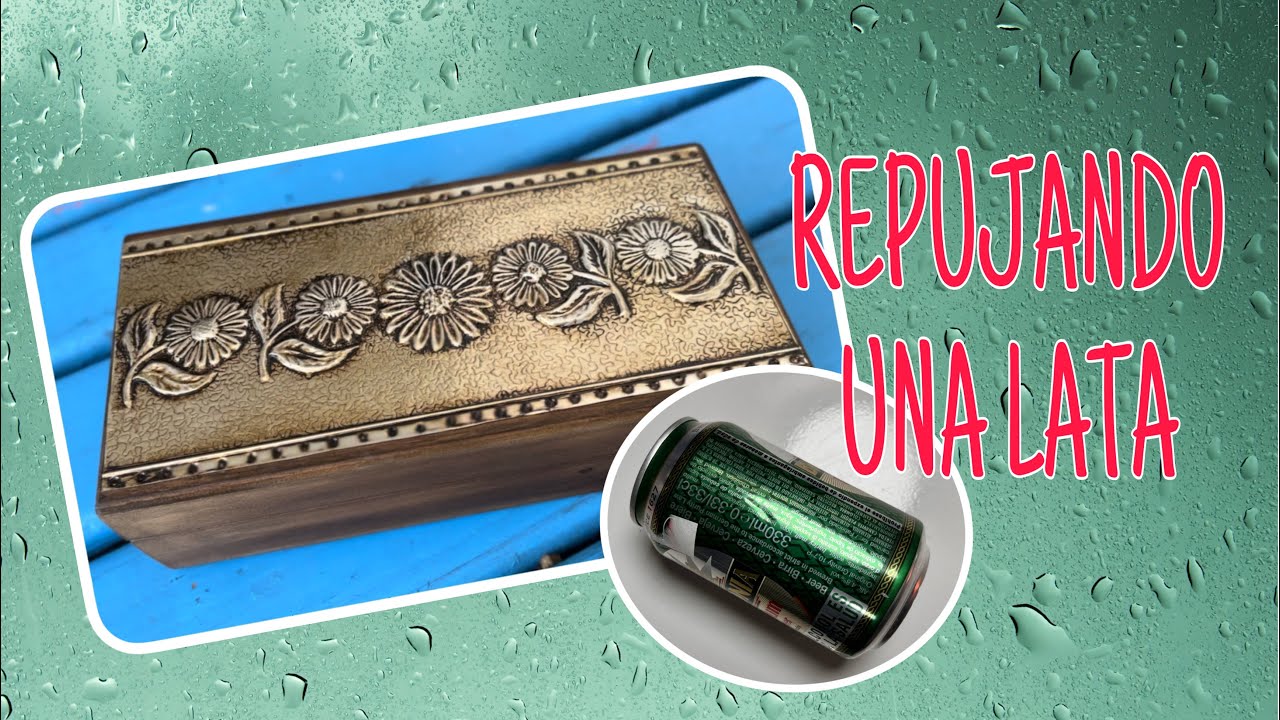 Repujando una Lata de Aluminio/Arte Ruso Técnicas Antiguas/Embossing Aluminum Cans