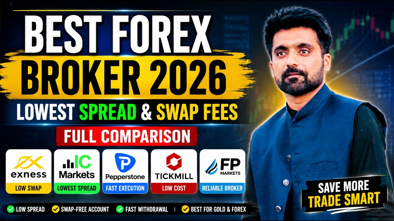 Best Forex Broker 2026 | Lowest Spread & Swap Fees | Compared Exness vs IC Markets vs Pepperstone