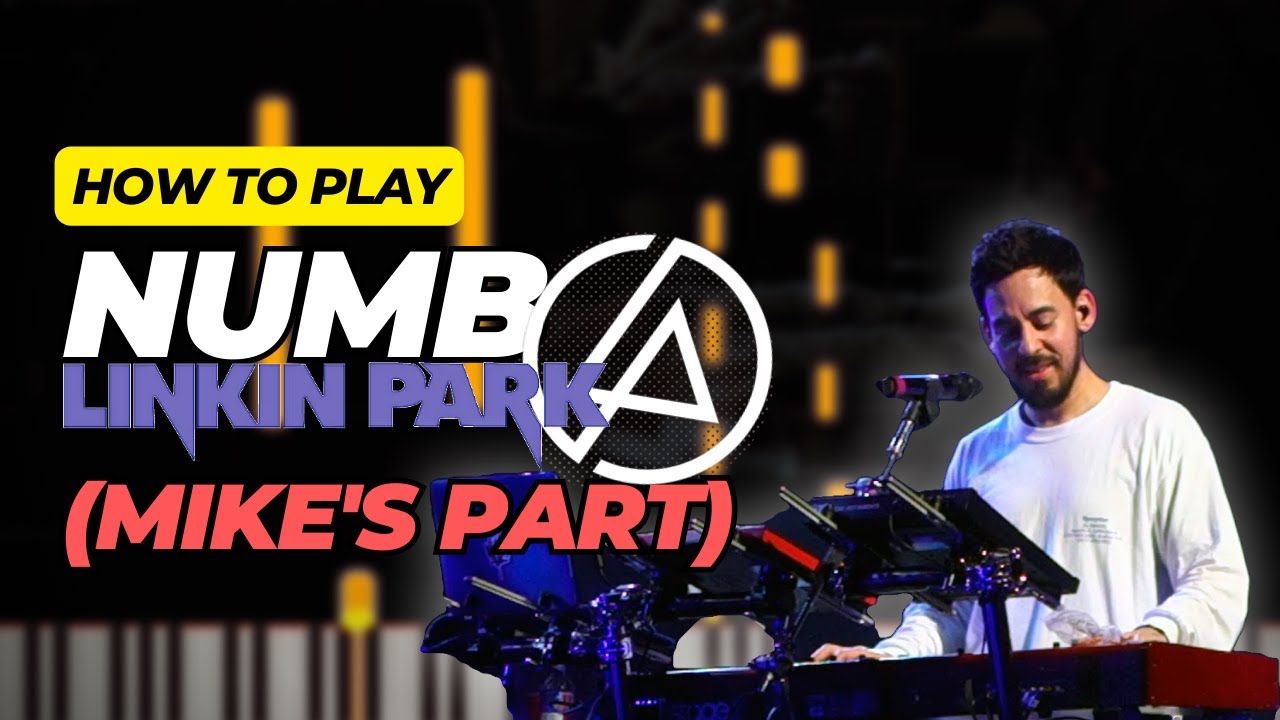 How to play Numb original piano track (Mike's Part) - Linkin Park Piano Tutorial