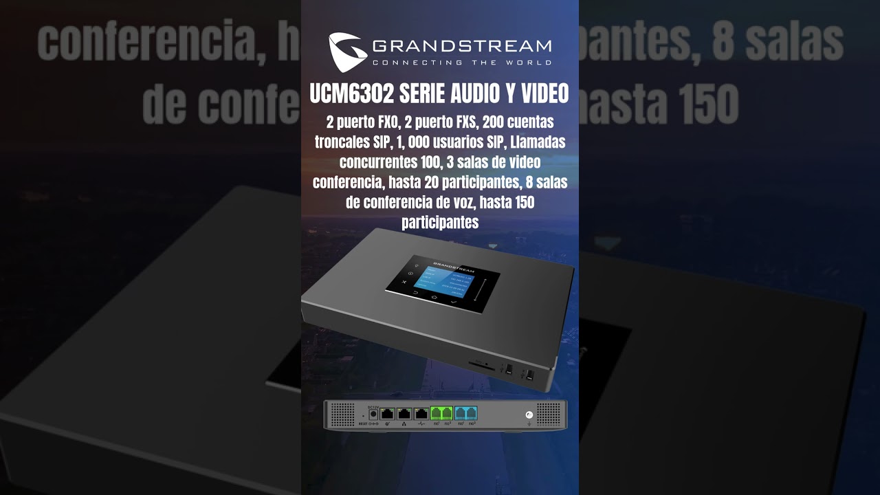 UCM6302  Servidor de comunicaciones IP/SIP Audio/video #RacTecnologies #grandstream #UCM #tecnologia