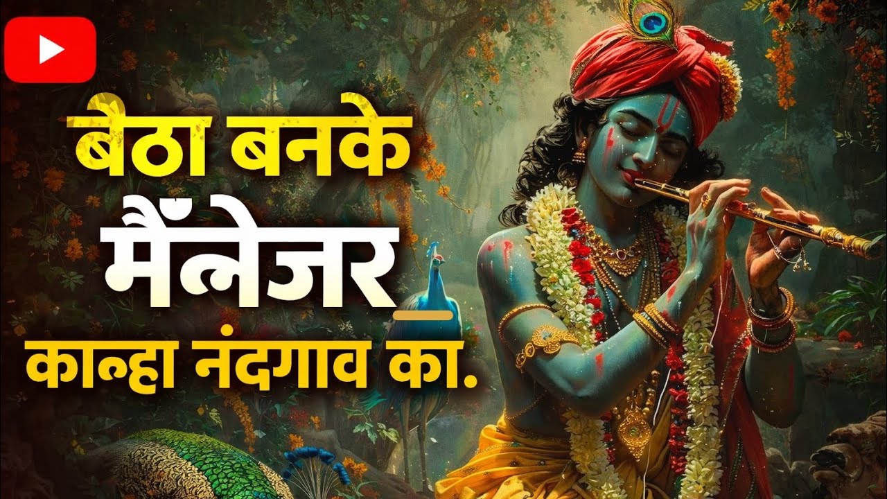 Baitha banke manager KANHA Nandganv ka bhajan | कृष्ण भजन #भजन #bhajan #trending #viral #viralvideo 