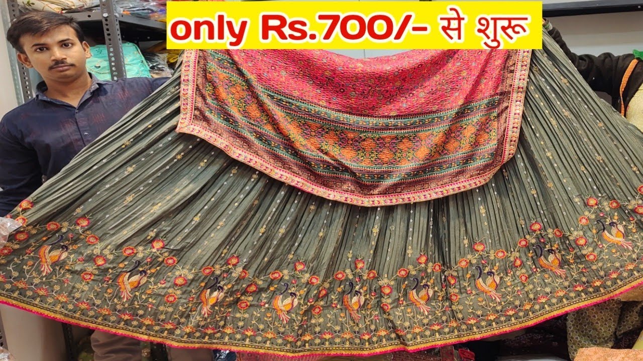 Designer Lehenga Choli Market | Chaniya Choli Market In Ratanpole | Chaniya choli factory