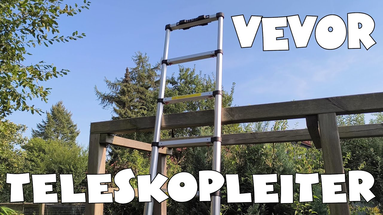 VEVOR 3,2M Teleskopleiter - rutschfeste Klappleiter