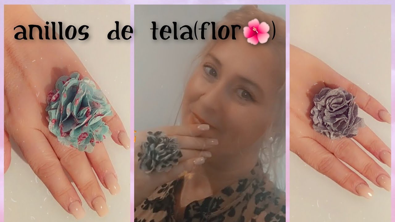Anillos de tela (flor🌺)