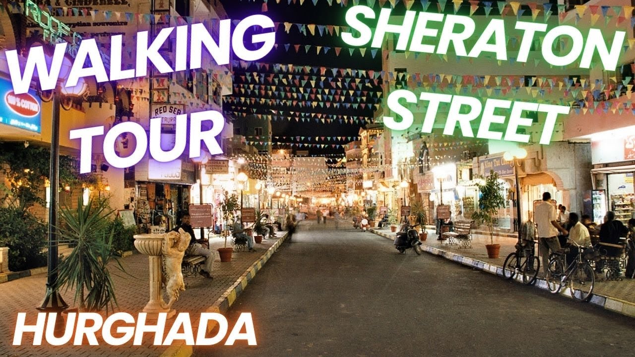 🇪🇬 | HURGHADA | EGYPT | WALKING TOUR | SHERATON STREET | AL MINA MOSQUE | MISIR | [4K]