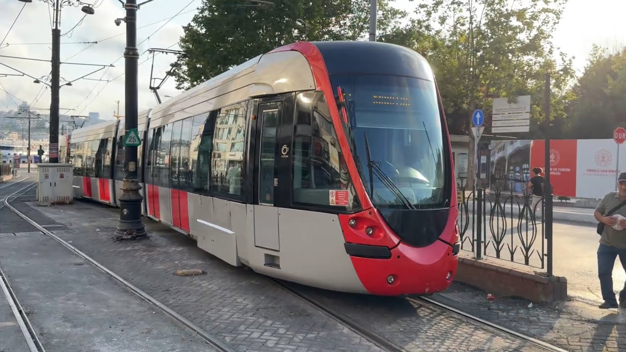 ALSTOM CITADIS TRAM! Beautiful Ride on The Istanbul Tramvay Line T1 from Çemberlitaş to Sirkeci