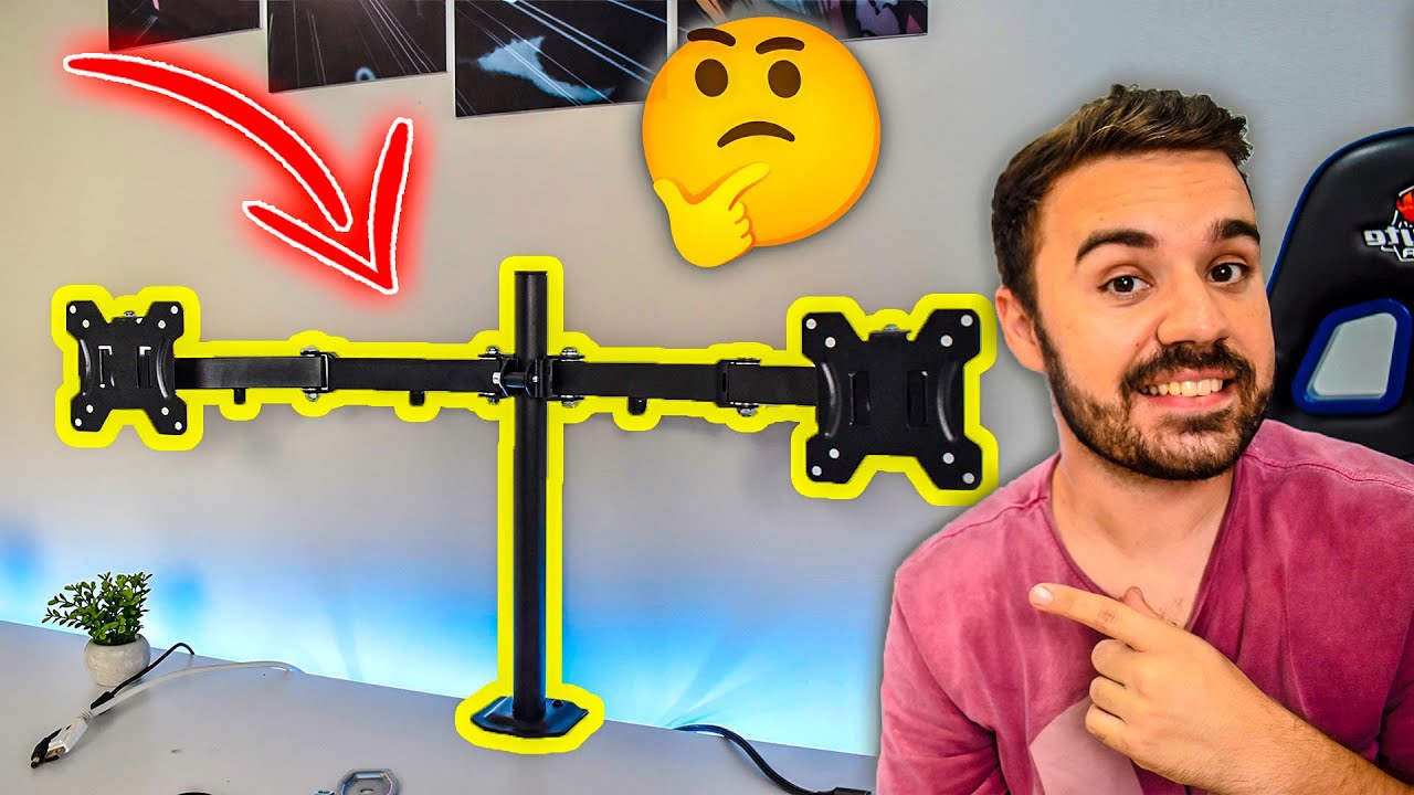 SUPORTE DUPLO para MONITORES - INSTALAÇÃO e VALE A PENA?