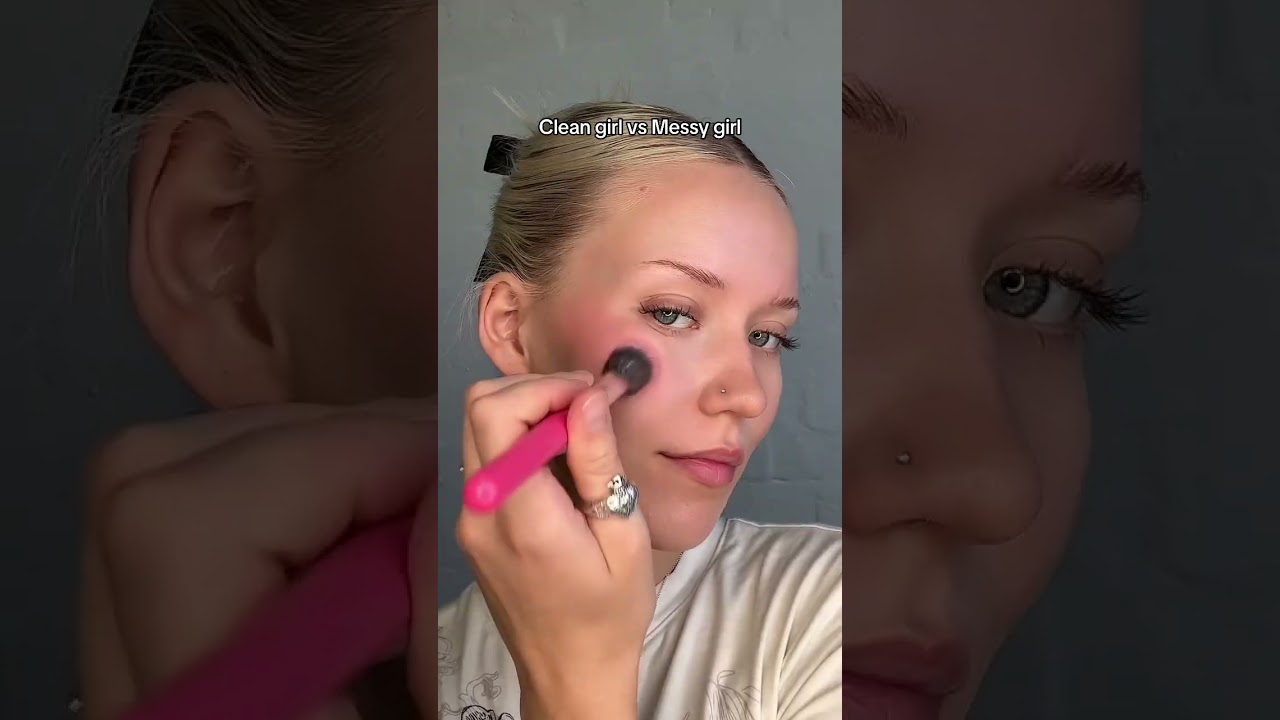 Clean Girl VS Messy Girl Makeup