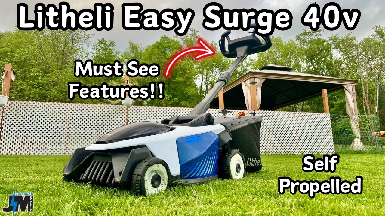 Cut Grass Like a Pro : Litheli Easy Surge 40v Lawn Mower Review