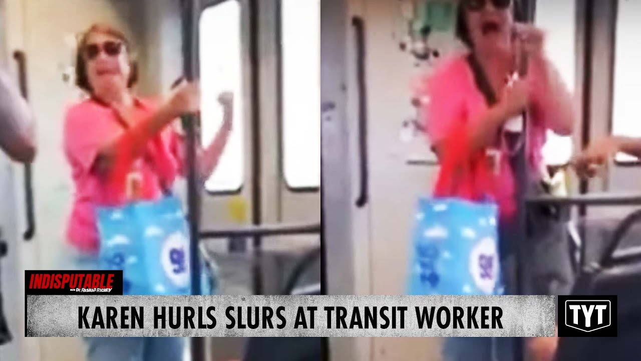 Karen Hurls Slurs At Transit Worker
