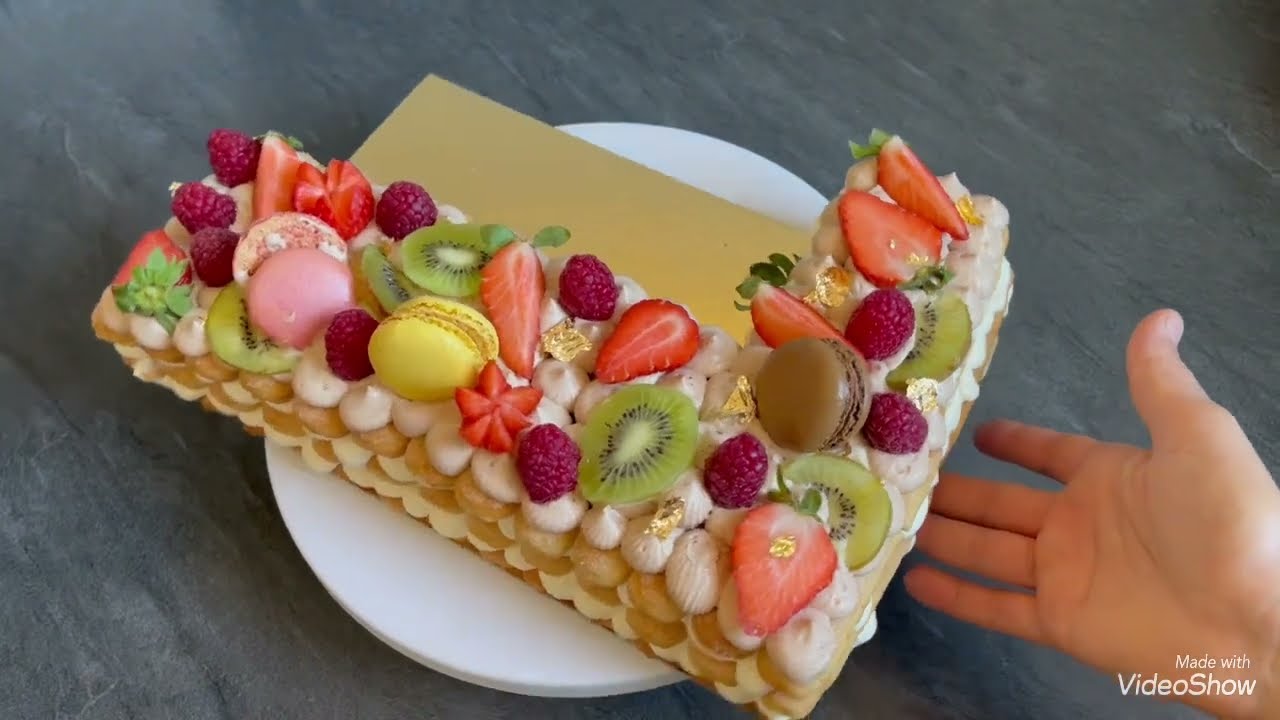 Number cake avec boudoirs facile et rapide🎂😊