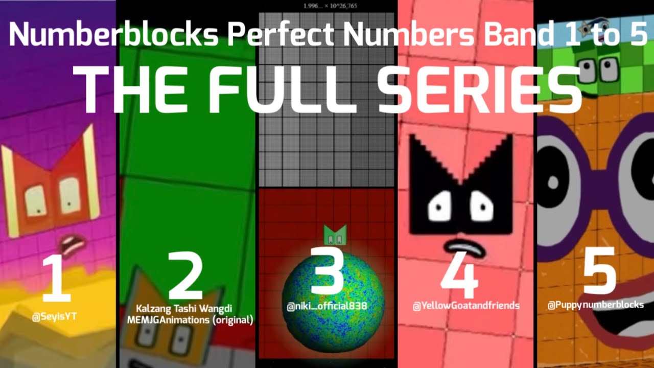 Numberblocks Perfect Numbers Band 1 to 5 (FULL SERIES)