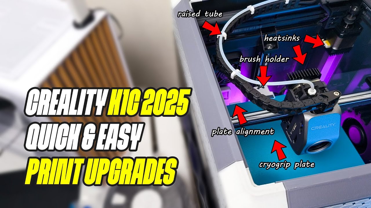 Улучшите качество печати вашего Creality K1C с помощью простых обновлений 👍