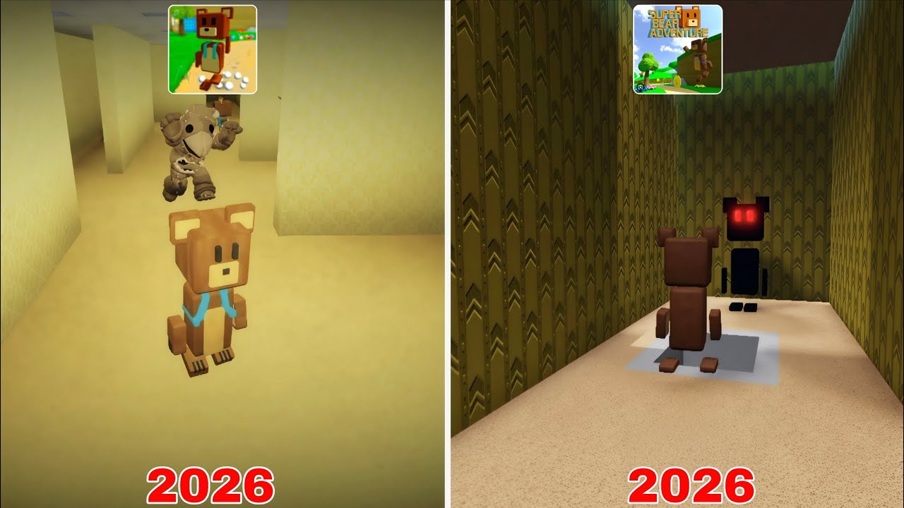 Super Bear Adventure Vs Roblox backrooms Secret Location 2026 New Game Update Gameplay Episode 682
