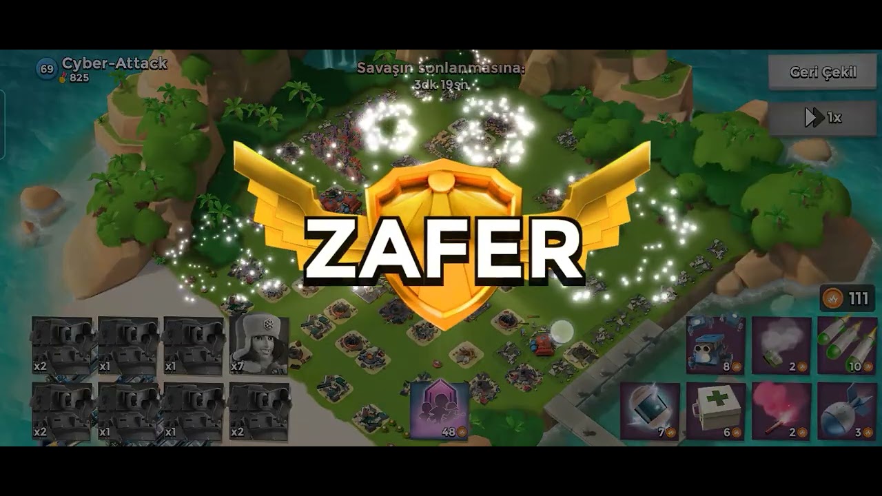 Boom beach 3x hızla harita nasıl temizlenir.