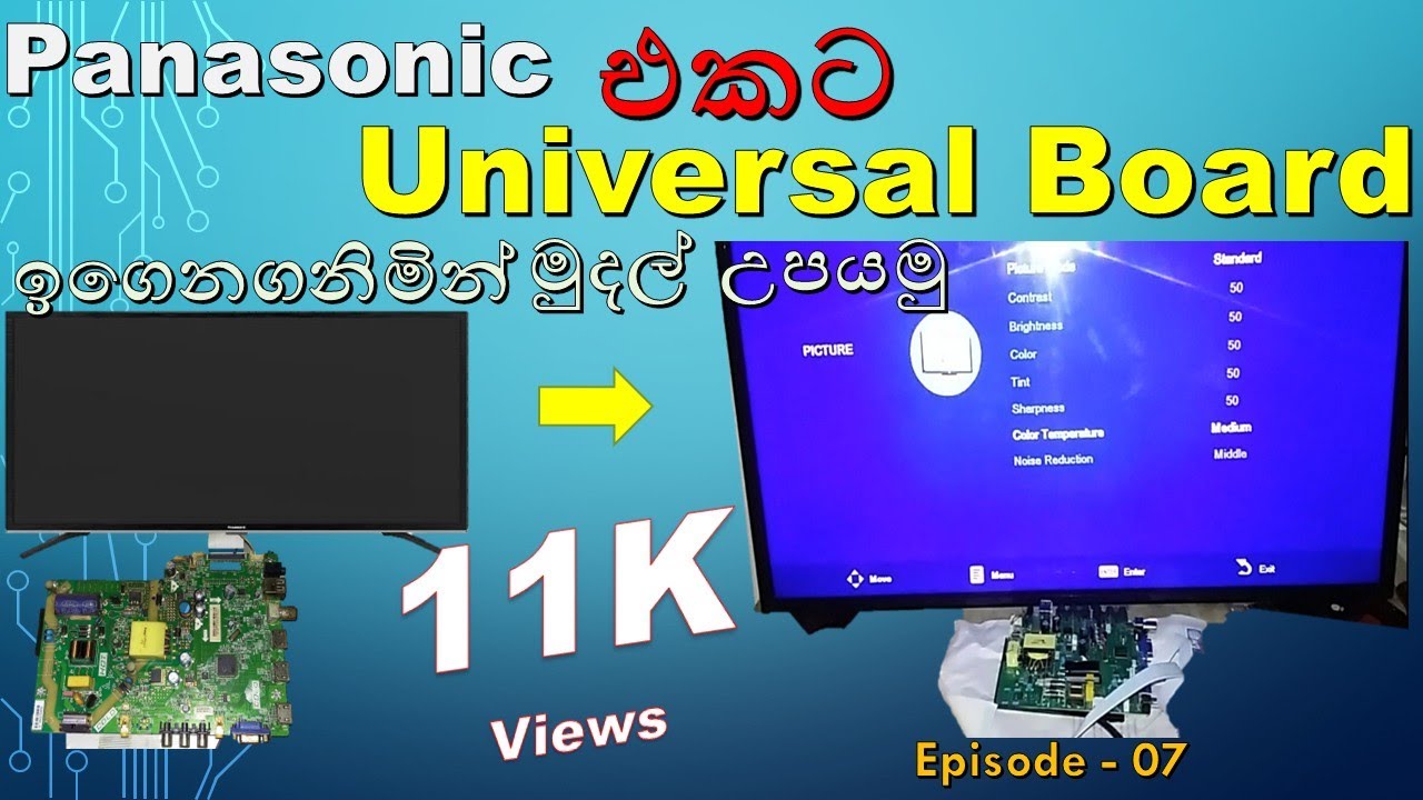 Panasonic LED TV Universal TV Board Replacing.