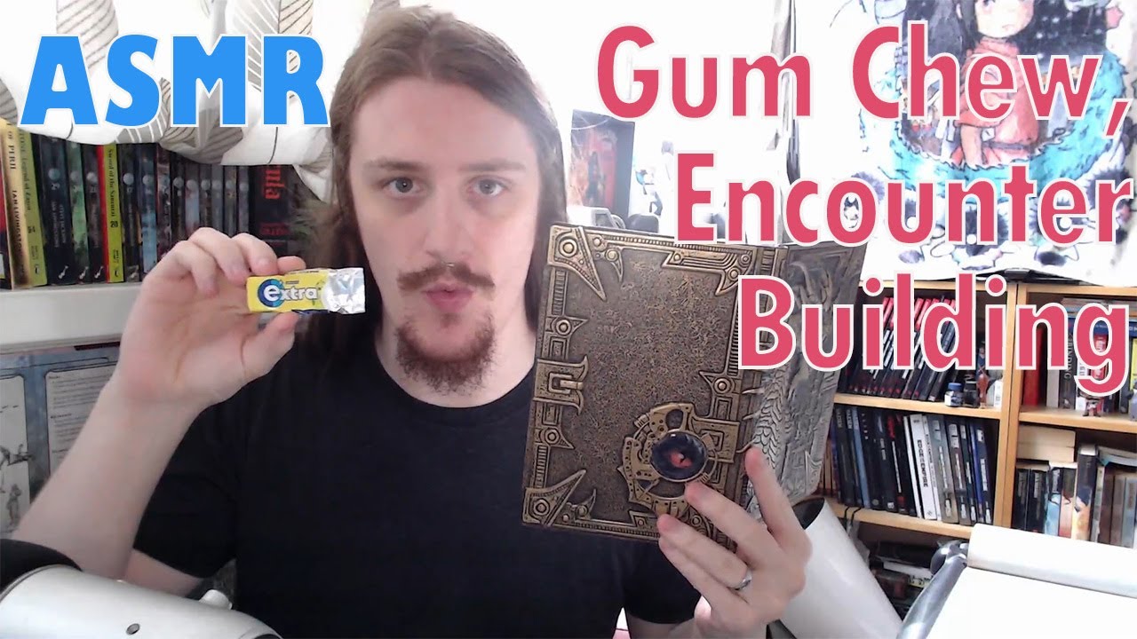 ASMR Gum Chewing | Monster Encounter Building | D&D ASMR, mouth sounds, whispering