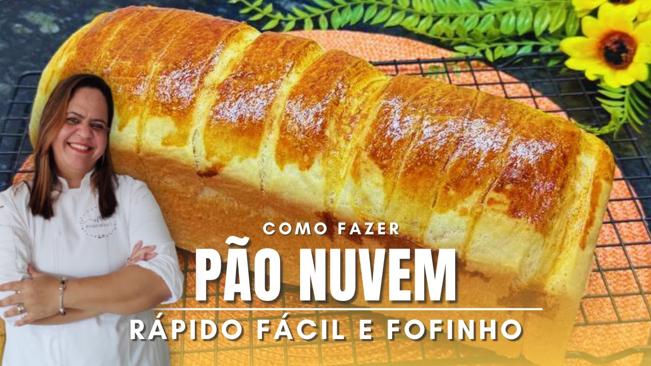 Como Fazer P&Atilde;O NUVEM - R&aacute;pido, F&aacute;cil e Fofinho