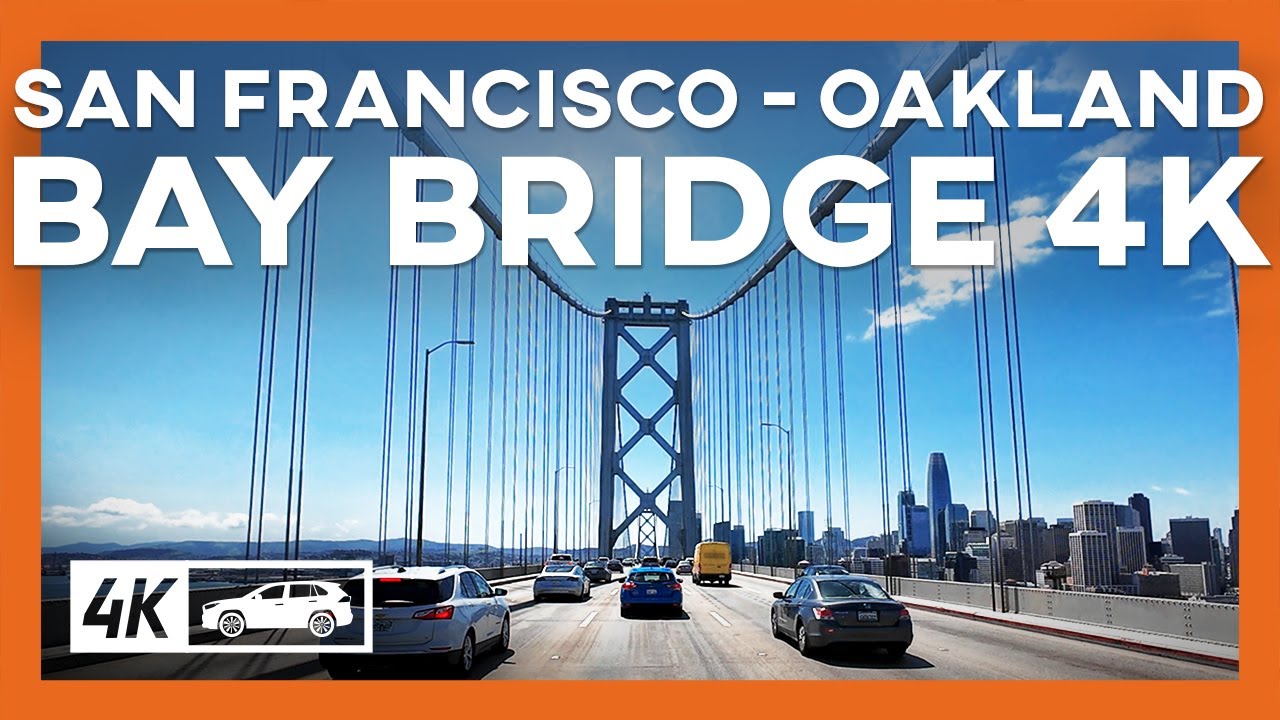 San Francisco-Oakland Bay Bridge Drive Westbound - San Francisco 4K