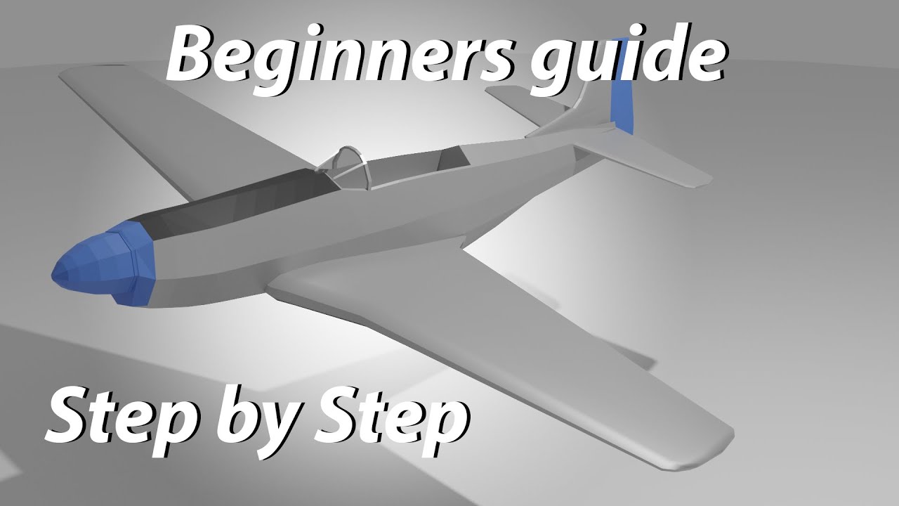 How to make a Airplane in Blender 2.9: For Beginners | P-51 D