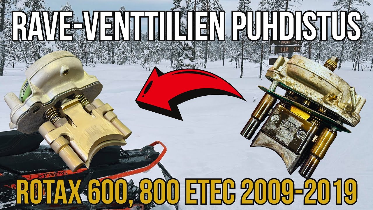 Näin puhdistat RAVE-venttiilit - Rotax 600 & 800 Etec