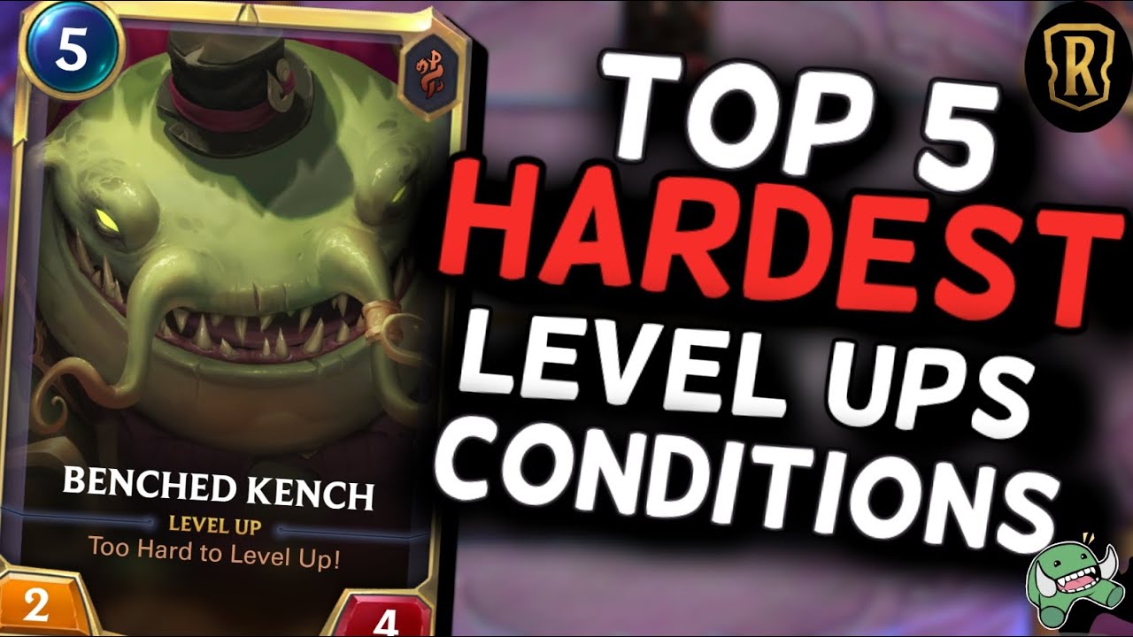 TOP 5 HARDEST To Level Up Champions in LoR || #LegendsOfRuneterra #LoR Ft:  GamingGrandmom