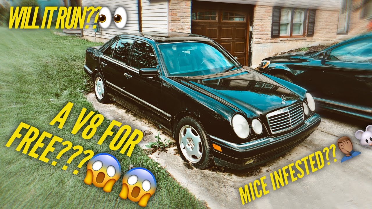I GOT AN ABANDONED MERCEDES BENZ FOR FREE BUT ITS MICE INFESTED!!!!!! (EP. 1)
