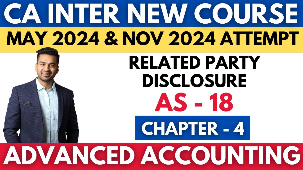 AS - 18 | Related Party Disclosure | Ch - 4 | CA INTER Advanced Accounting | CA Parag Gupta